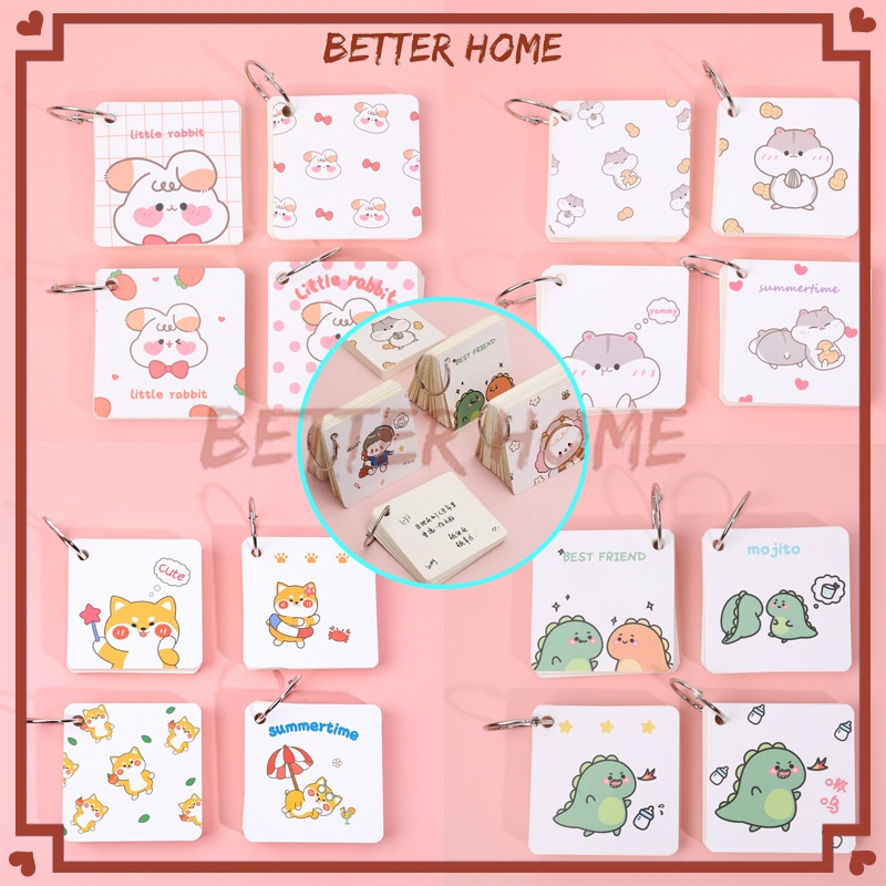 

Notebook Ring isi 80 lembar/Lembar Buku Catatan Ring/Sticky Note Ring/Mini Notebook