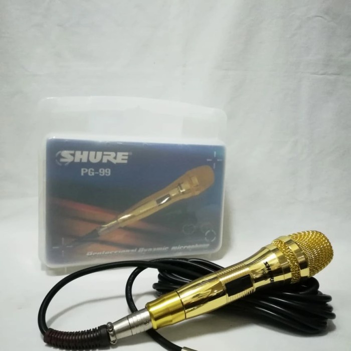 SALE Mic kabel shure pg 99 gold Termurah