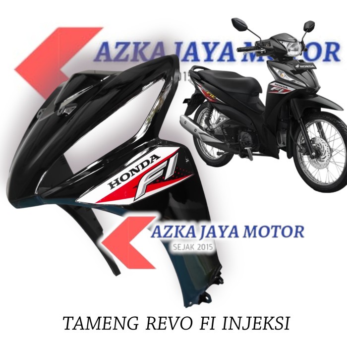 Tameng Revo fi Hitam strip merah dasi Panel Revo Fit Fi injeksi hitam