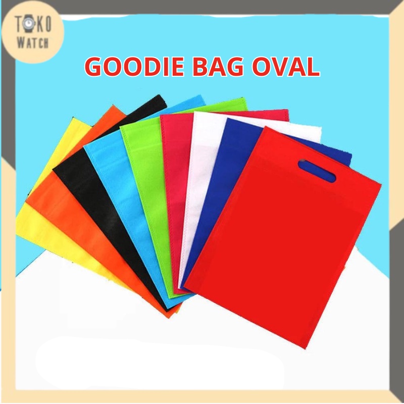 

Tas Belanja Polos Oval Goodie Bag Kantong Belanja Praktis TW