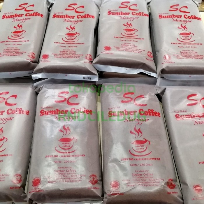 

Kopi Bubuk Asli Belitung Wangi. 1 bgks 250 Gram
