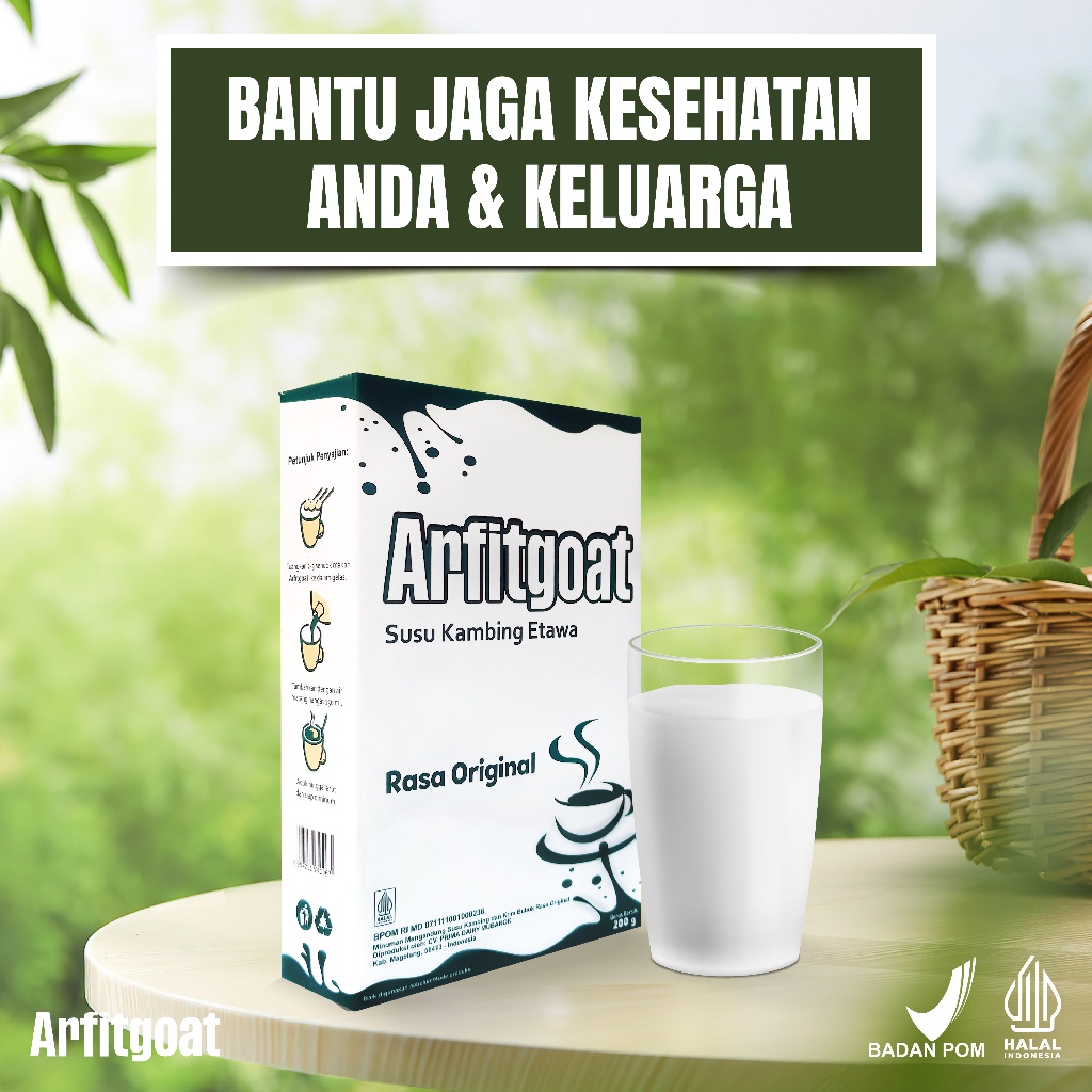 

Susu Kambing Etawa Arfitgoat Original Atasi Nyeri Sendi & Tulang Susu Kambing Etawa Arfitgoat Bubuk Full Cream Original