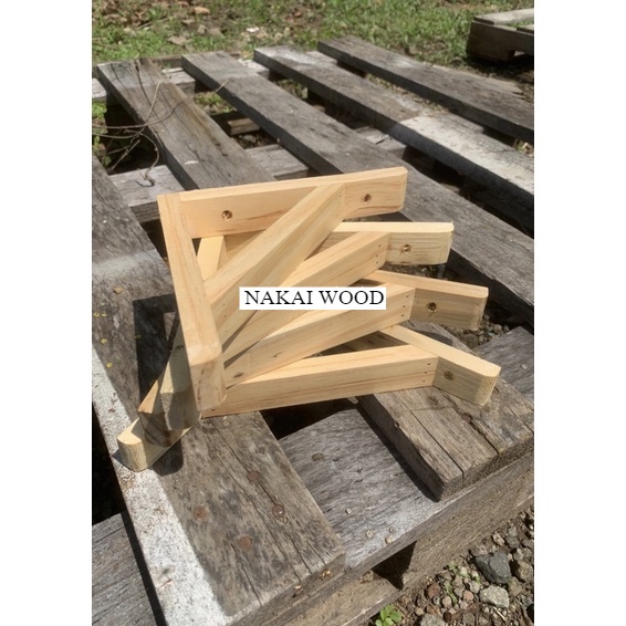 Siku Braket Kayu Ambalan Rak Dinding / Meja Tempel