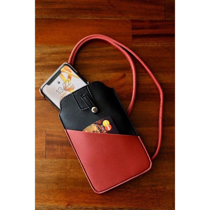 

JQ51 Tempat Hand Phone/ Tempat ID Card Warna Merah