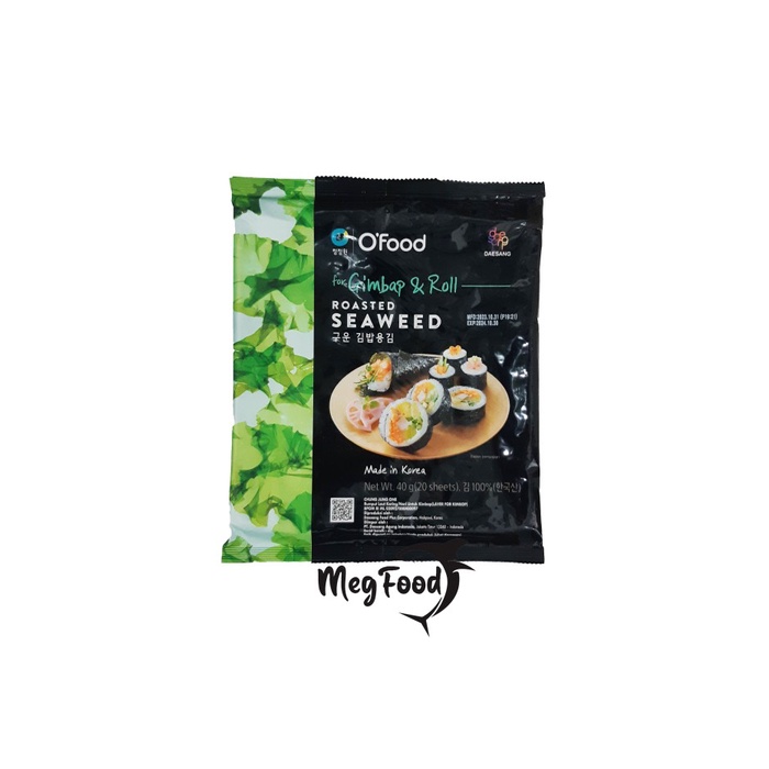 

Sushi Nori Laver For Gimbap Kimbab Seaweed Chung Jung One 20 Sheet 40g