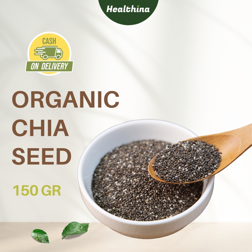 

COD Makassar Organic Chia Seed 1 Kg Organic Black Chia | Biji Chia Original Premium