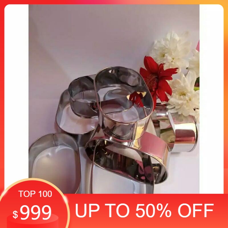 CETAKAN ROTI OVAL/RING OVAL 100%STAINLESS ukuran variasi/cetakan roti unyil