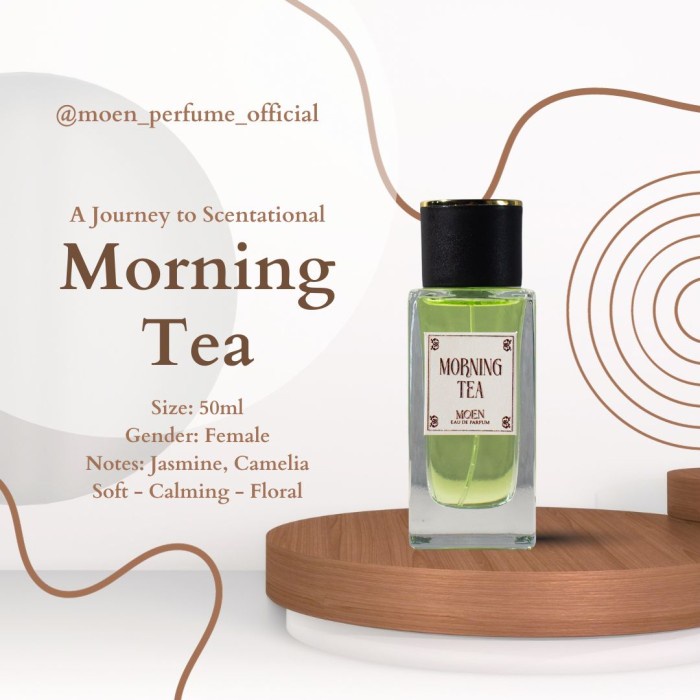MOEN PERFUME - Morning Tea - Parfum Wanita Wangi Bunga - Parfum Mewah - 50 ml