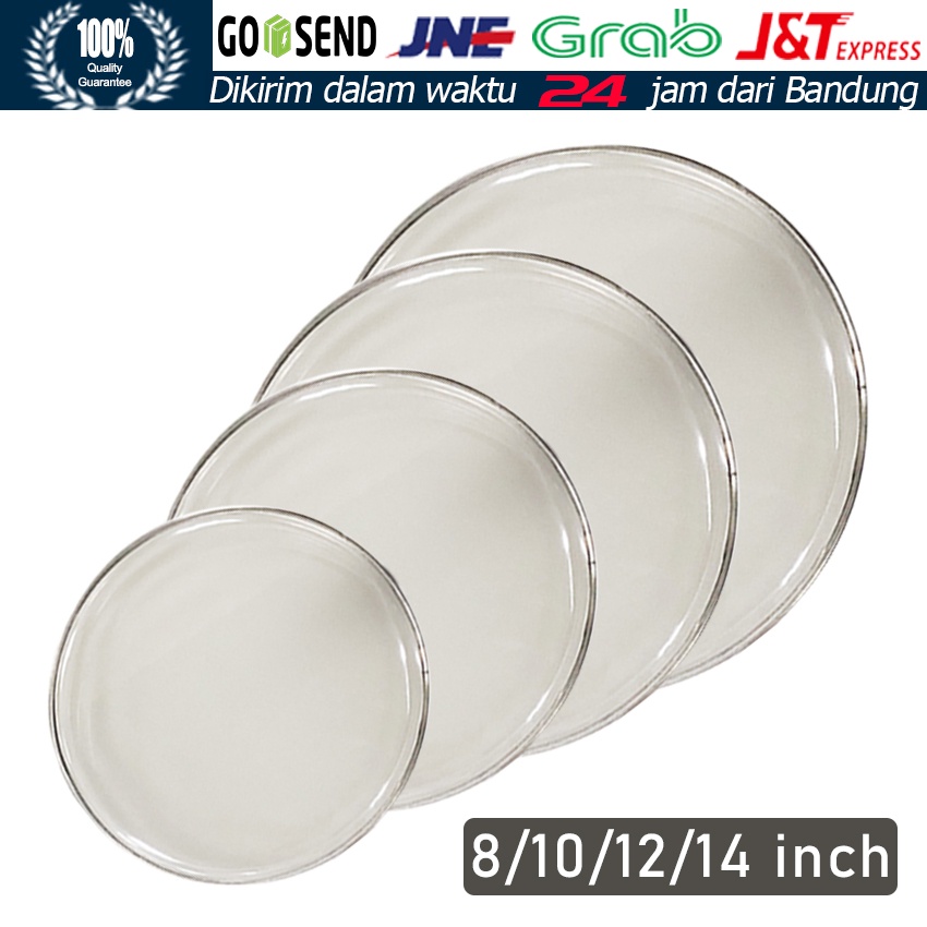 Drum head mika dumbuk darbuka 8 inch putih polos original