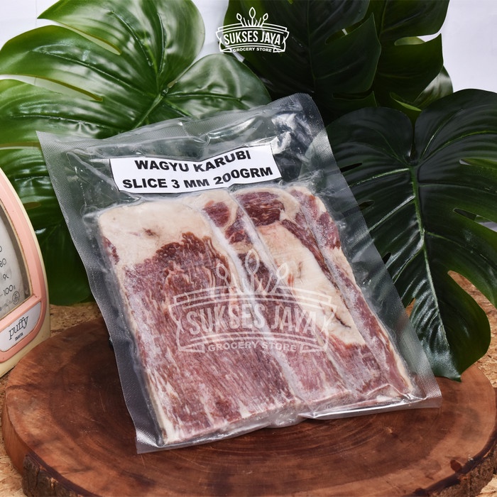 

Wagyu Karubi Beef Slice 3mm 200gram