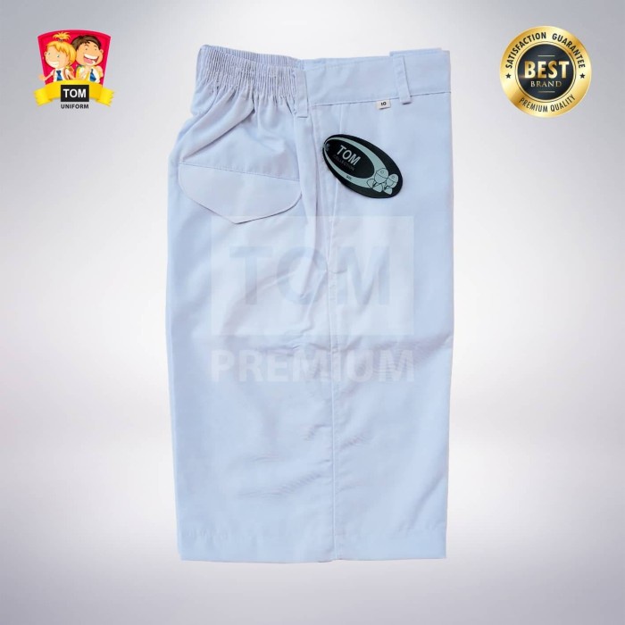 

[MEDAMART] BEST QUALITY Seragam TOM Celana SMP Pendek Karet Putih No 10