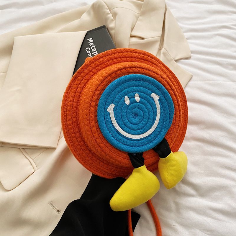 DIY Handmade Woven Bag Grass Woven Bag Female