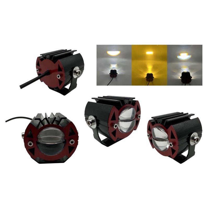 Lampu Tembak Sorot Laser Mini Driving Lampu Tembak Led  OWL 1 Mata Cut Off Putih Kuning Waterproof L
