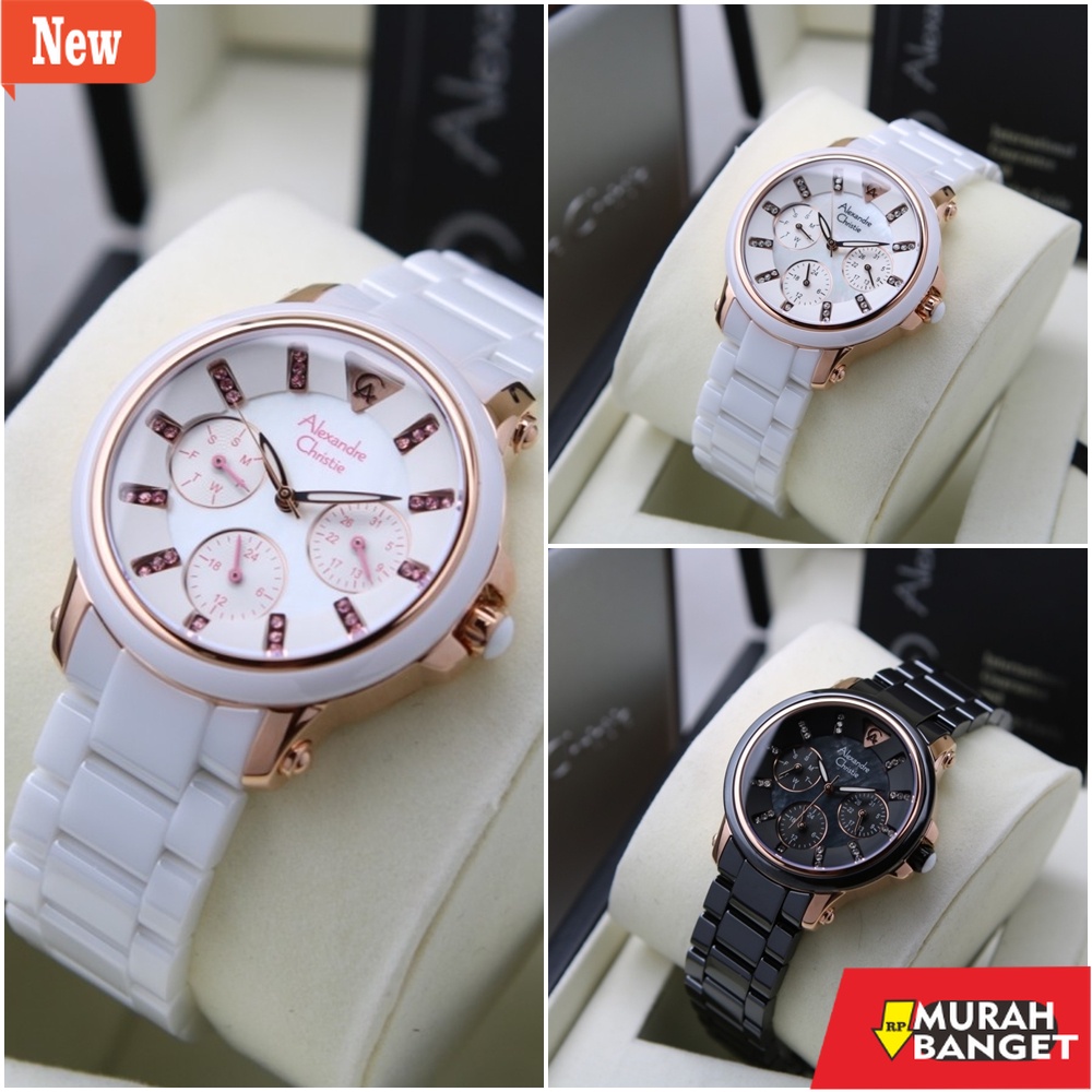 kualitas terjamin ori- Jam Tangan Wanita Alexandre Christie AC 2375 BFB Original