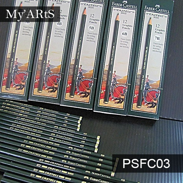 

Faber Castell Pensil 9000 Graphite Pencil SATUAN Sketsa Gambar Lukis Grafit Hitam Myarts