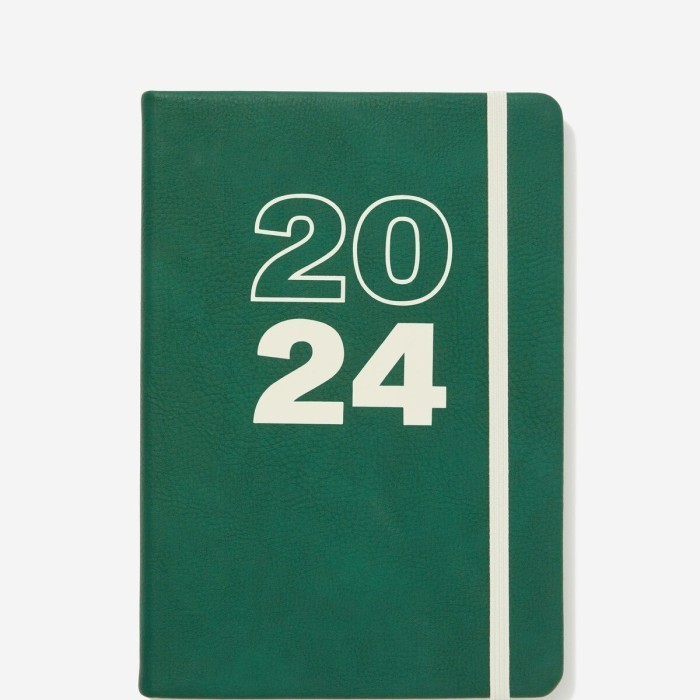 

TYPO 2024 A5 A6 Daily Weekly Planner Buffalo Agenda Diary Journal - green, a6 weekly