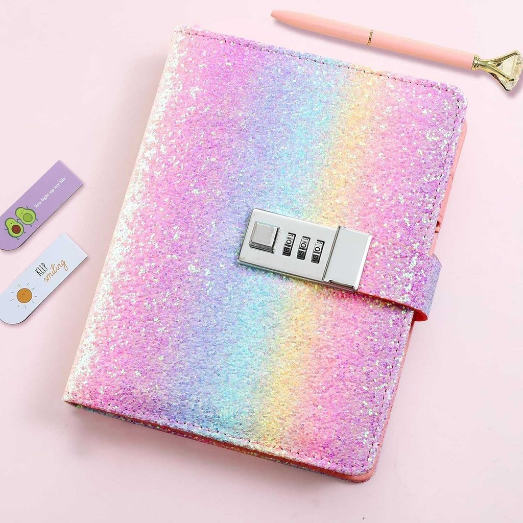 

LJMARKET JIALILI Buku Diary Notebook Catatan Jurnal B6 256 Halaman with Lock - F-5