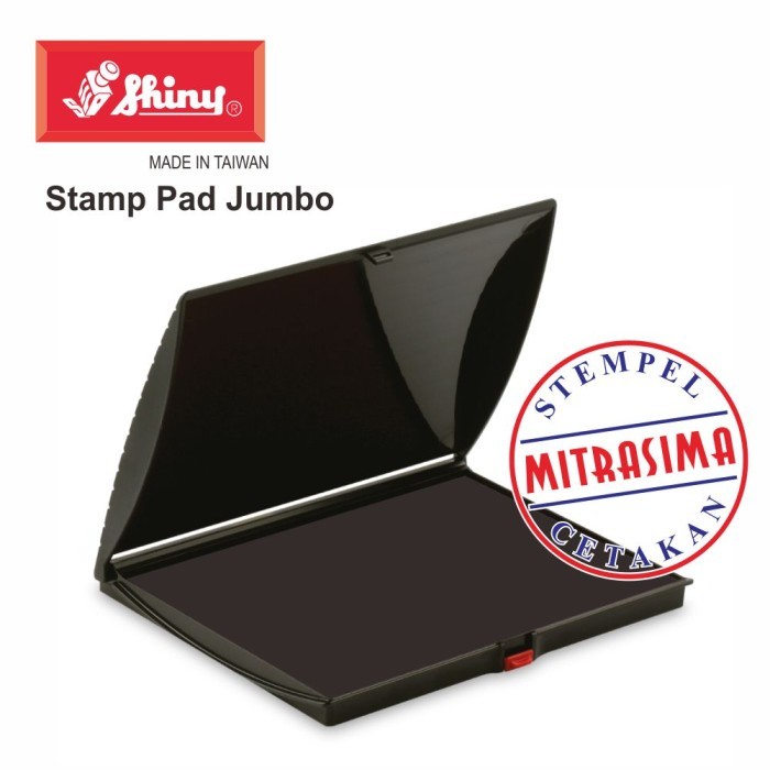 

Bantalan stempel ukuran jumbo merk Shiny - 79 X 155 mm, Tanpa Tinta