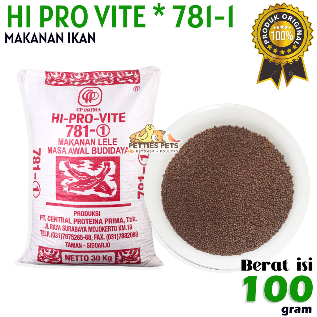 PTS PELET IKAN LELE 781 1 PAKAN MAKANAN PELET IKAN HI PRO VITE 781-1 PELET IKAN 781 1
