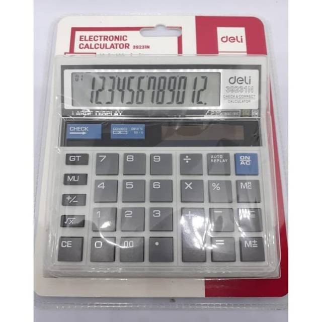 

TSB Deli 39231 Calculator Check & Correct Desktop Kalkulator Meja Office