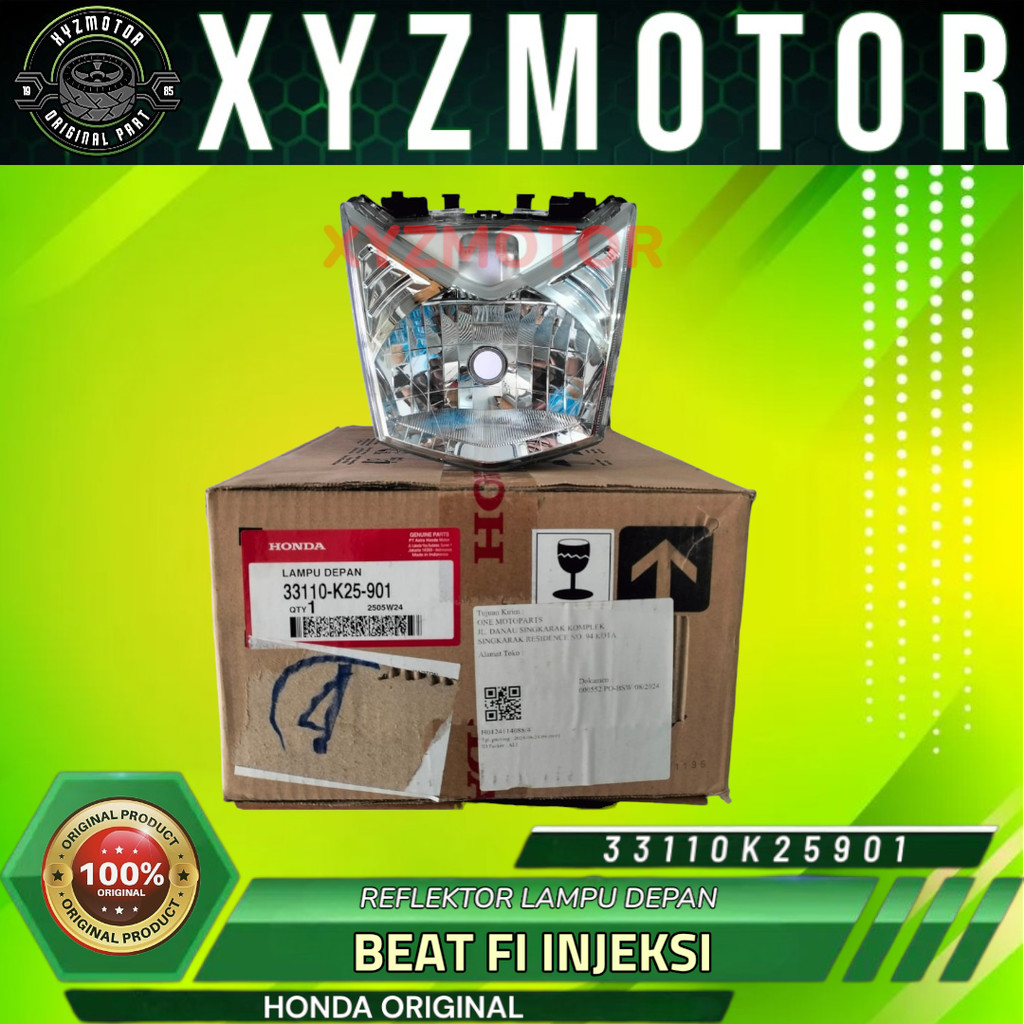 REFLEKTOR LAMPU DEPAN AHM MOTOR BEAT F1 INJEKSI 33110-K25-901