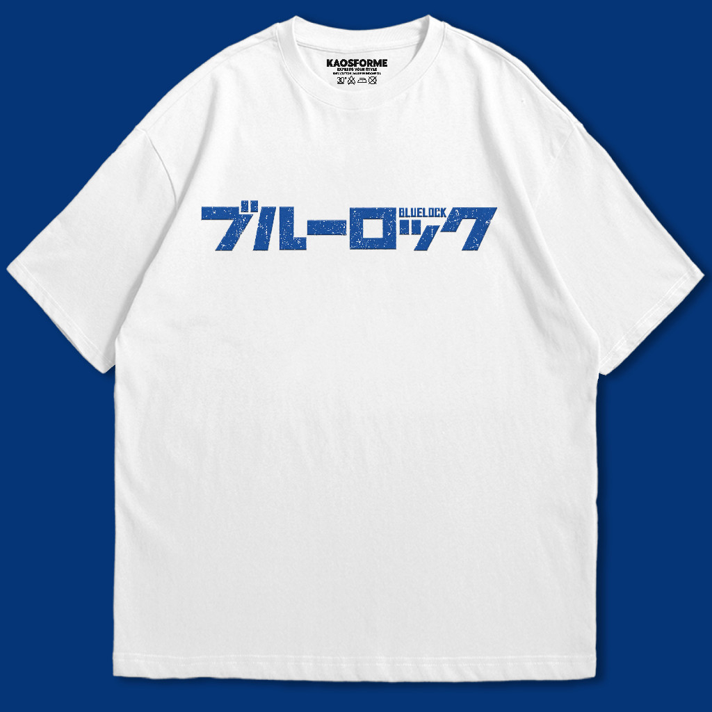 Kaos Blue Lock anime Blue lock Logo baju anime
