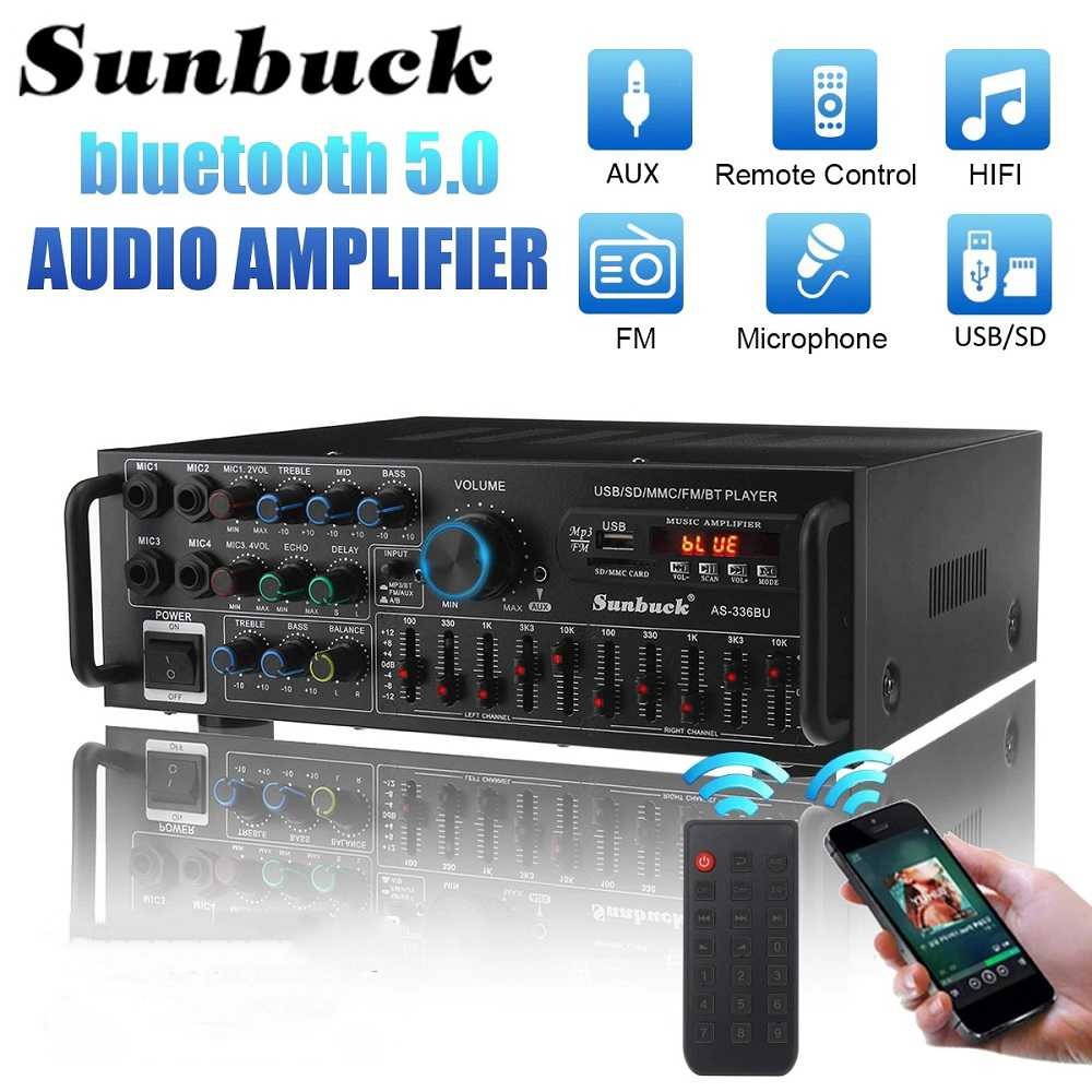 promo besar-besaran Februari Sunbuck Audio Amplifier Bluetooth EQ Karaoke FM Radio 2000W - AS-336BU 