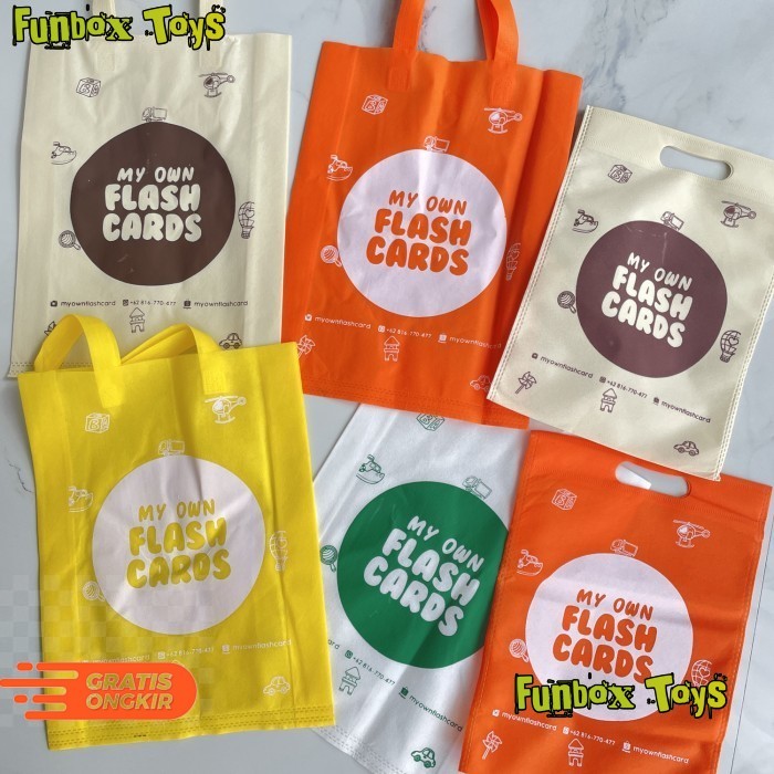 

Tas Spunbound My Own Flashcards - Tas Goodie Bag Belanja Kanvas - Besar