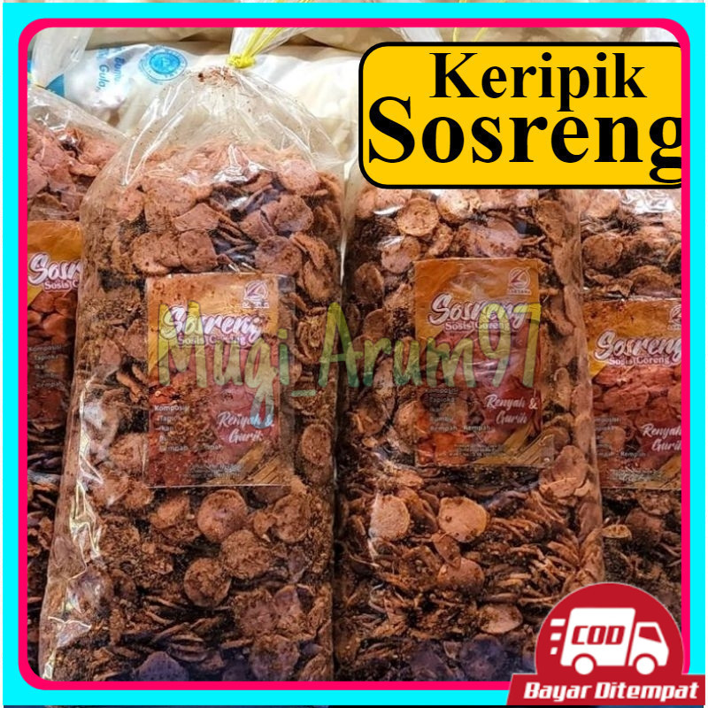 

keripik SOSRENG 1kilogram sosis goreng pedas