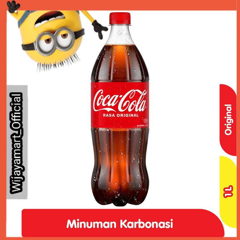 

Coca Cola Original Minuman Soda Rasa Kola Botol 1 L