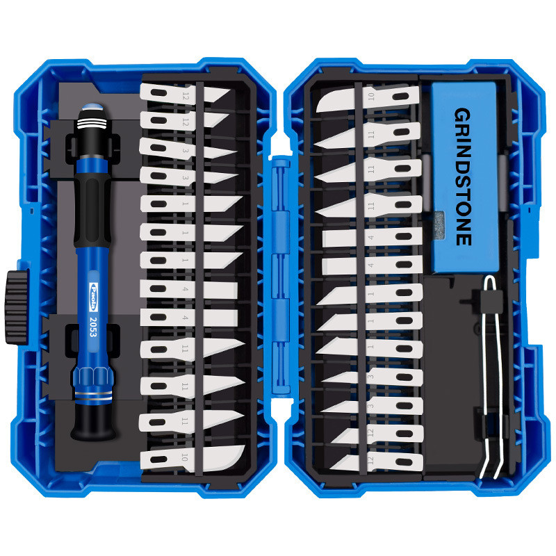 

29pcs Carving Knife Set Carbon Steel Craft Artwork Engraving Wood Spoon Cutter Set Model Repair Multipurpose Sculpture Scalpel