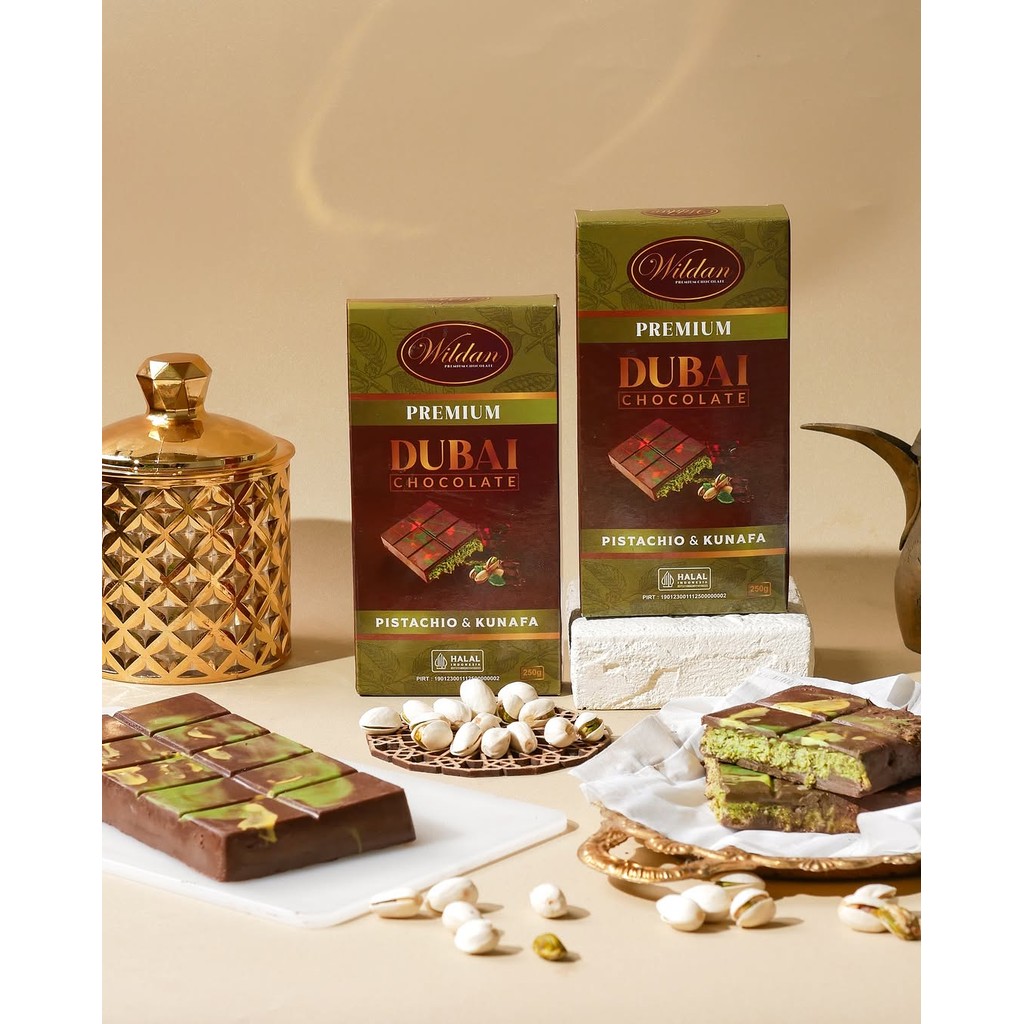 

Coklat Dubai Wildan Food – Varian Pistachio & Lotus | Camilan Kekinian Premium & Murah