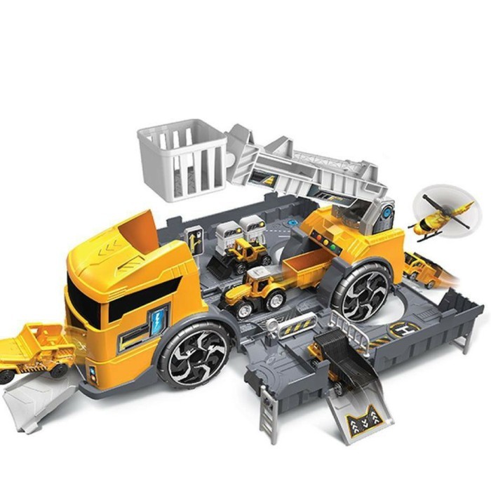 Mainan anak laki Super truck kontainer mainan mobil truck