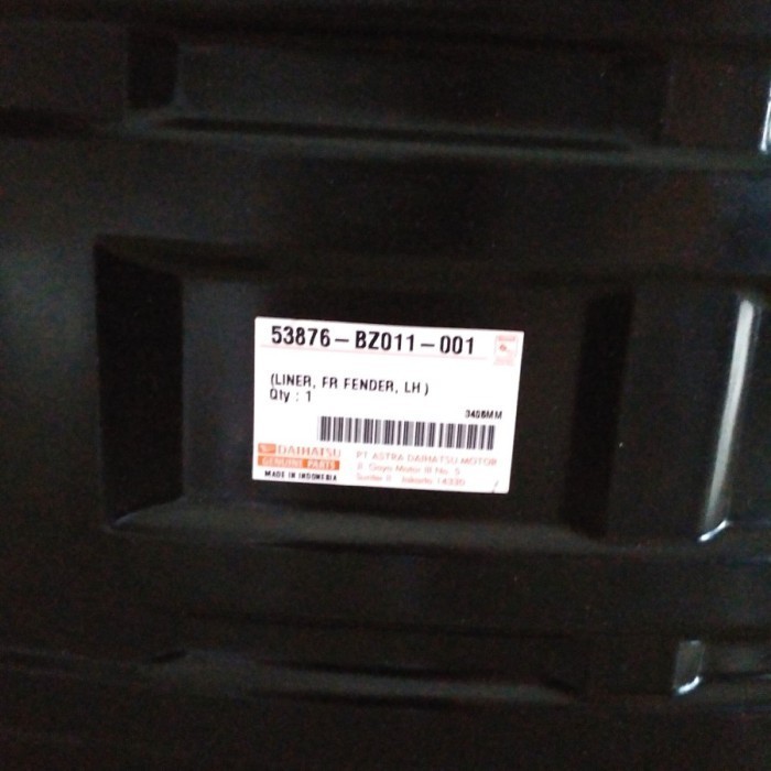 Best Seller Part ASTRA Liner Fender Spakboard Depan Kiri+Kanan Xenia VVTI 53876/5-BZ011 Daihatsu toy
