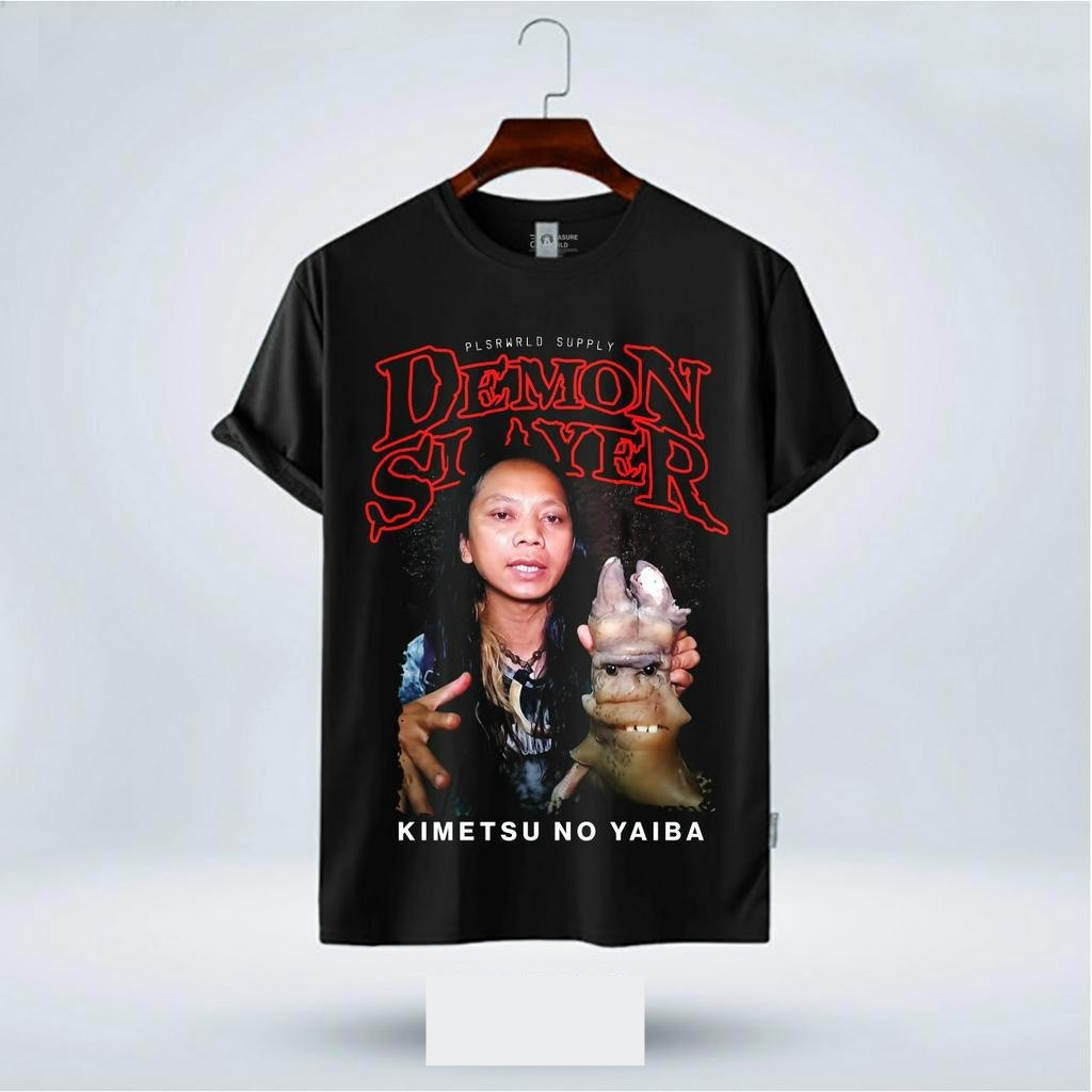 Kaos Tshirt Demon Slayer x Dede Inoen Pria Wanita Unisex Cotton Combed 24s Regular Fit