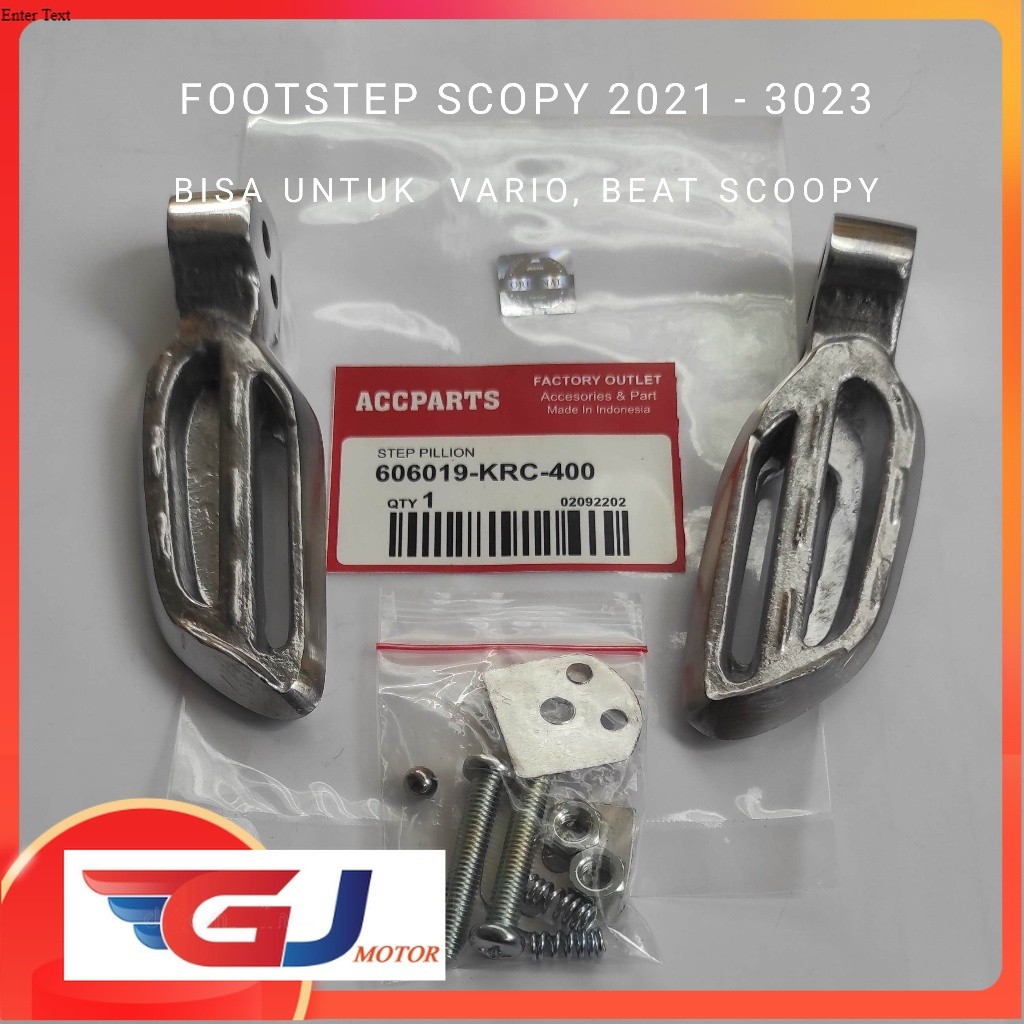 footstep new scoopy Step pijakan kaki Scoopy 2021 2022 2023 bisa untuk vario beat scoopy HIGH QUALIT