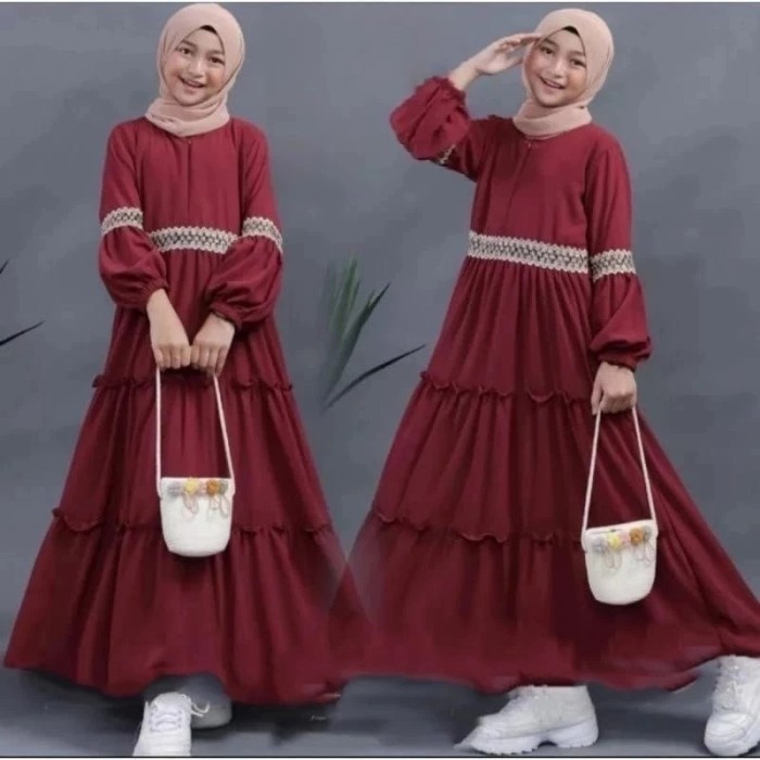 Gamis Couple Ibu Dan Anak Gamis Anak Perempuan Usia 3-12 Tahun Lebaran Terbaru 2024 2025 Lucu Gamis 