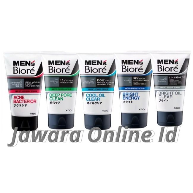 Men's Biore Sabun Cuci Muka / Pembersih Muka 100gr