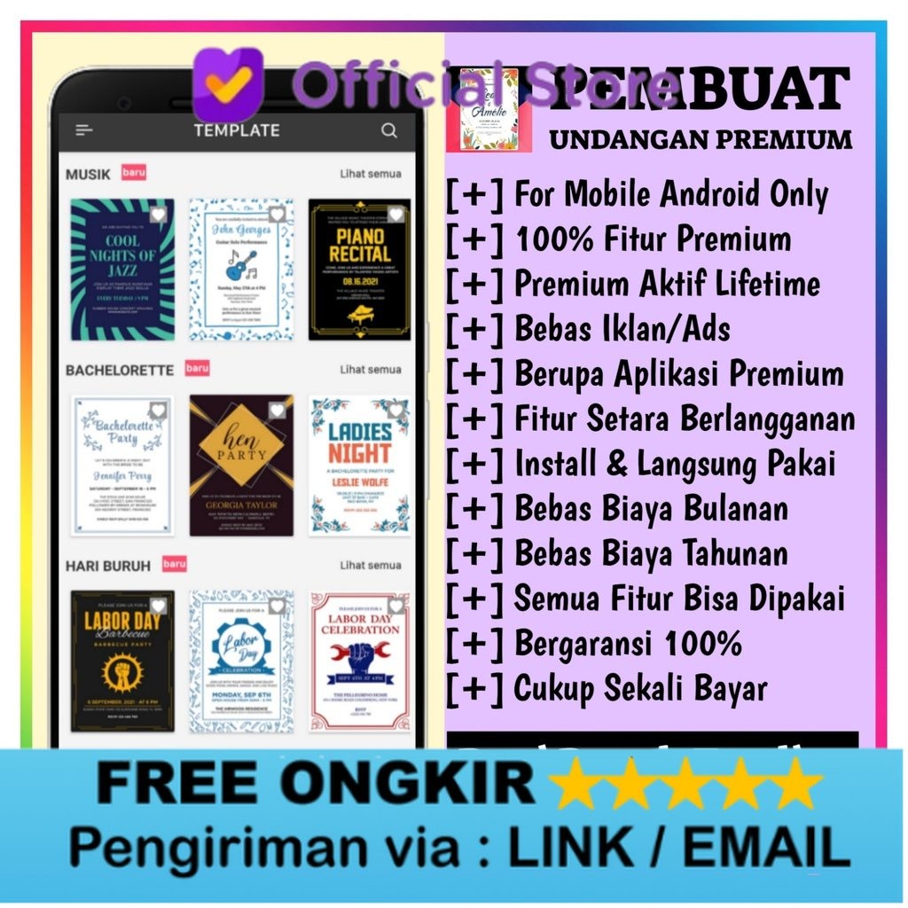 Aplikasi Pembuat Undangan Pro Premium Android Lifetime