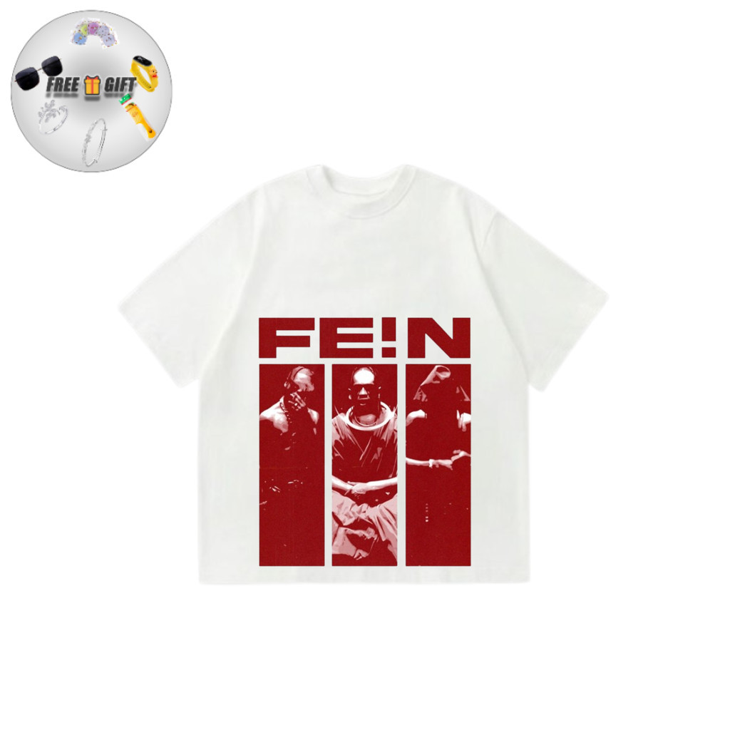 [FREE GIFT] baju FEN xxxtentacion putih casual t shirt unisex 24s