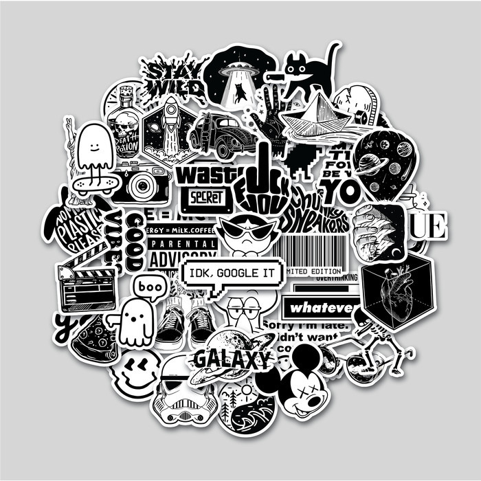 

Mall -martstrong247.id~[PROMO TERLARIS] STICKER PACK BLACK & WHITE | STICKER TUMBLR | STIKER LAPTOP KOPER HELM