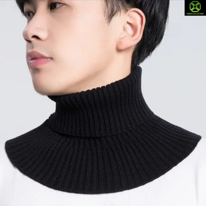 Syal Kerah Palsu Pria Wanita Syal Hagat Rajutan Pria Syal Pria Korean Style