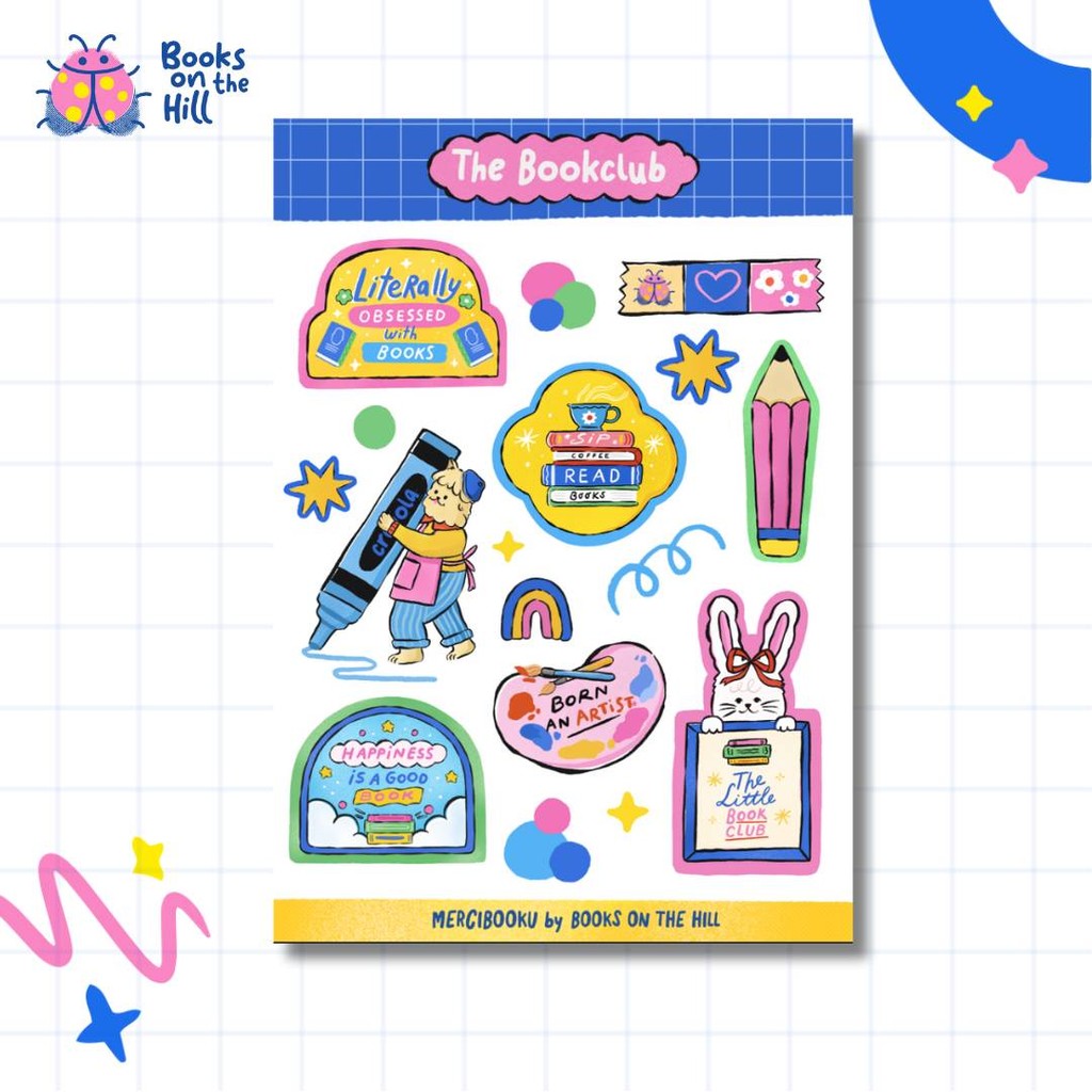 

Bookclub Sticker Sheet - Mercibooku