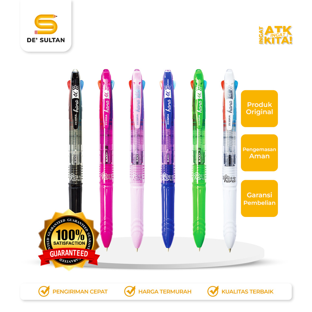 

ZEBRA PULPEN 4 WARNA (1LSN/ 12PCS)