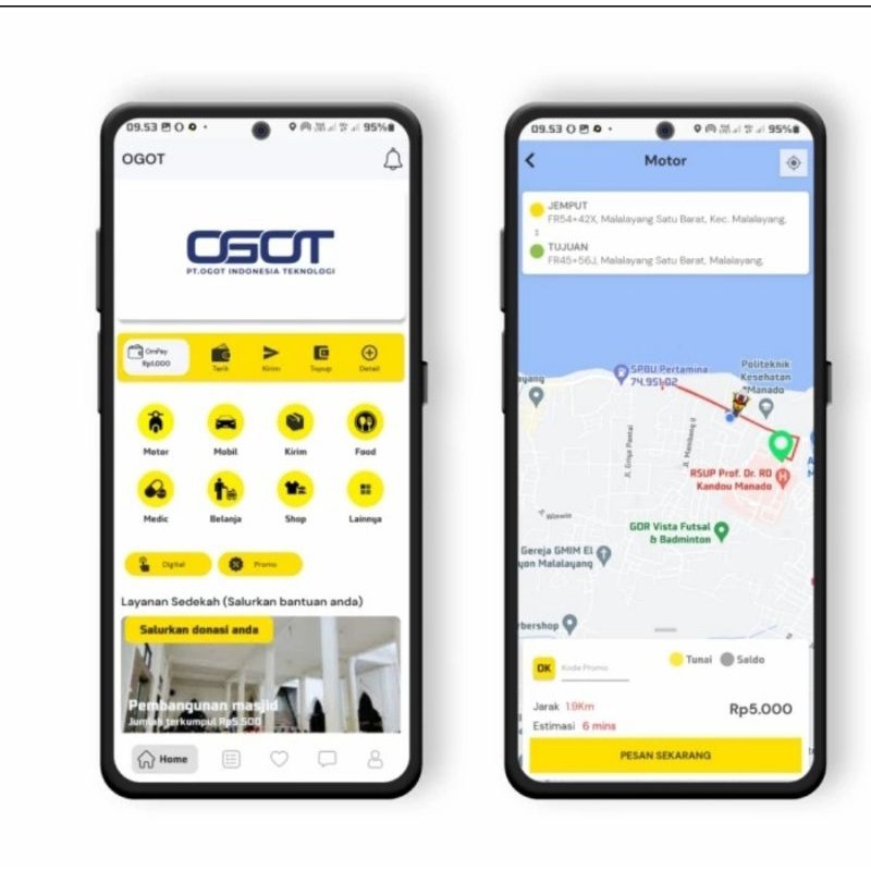 Source Code Aplikasi Ojol Full Source Code dan instalasi