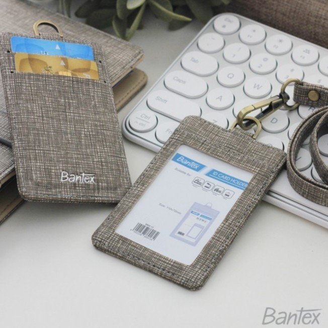 

Limited ~[martstrong247] Id card leather holder tali potrait/ Name tag kulit Bantex 8869 - Beige