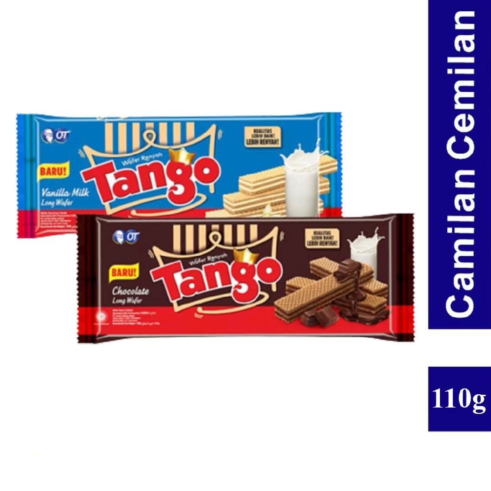 

Tango Wafer Chocolate & Vanila 110gr Cookies Vanilla Cokelat