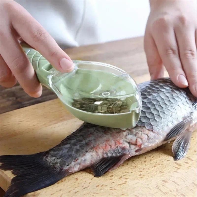 

New Kitchen Accessories Cozinha Fish Scale Remover Knife Cleaning Peeler Practical Kitchen Supplies Cooking Home Gadgets