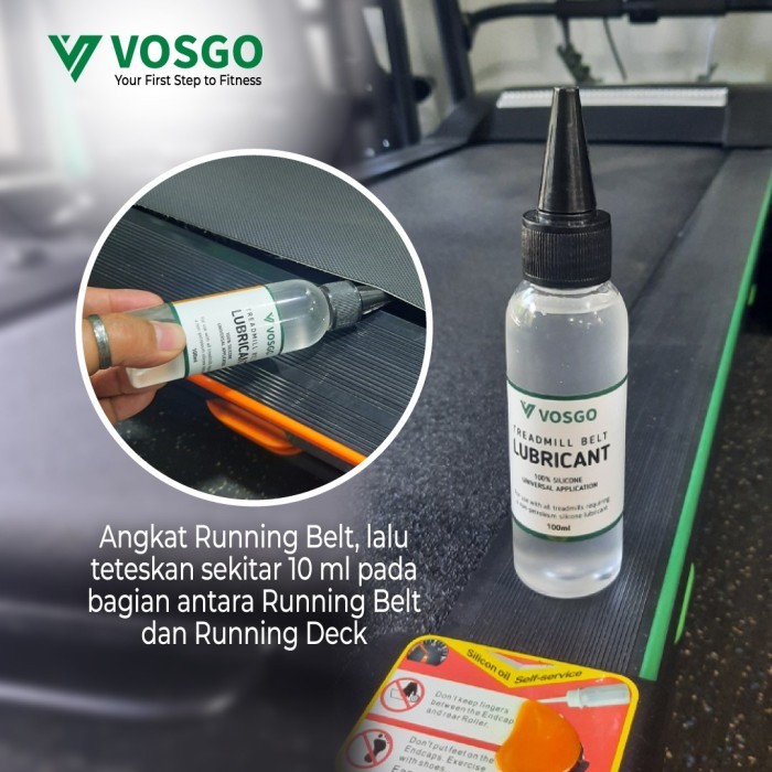 Pelumas Treadmill Silicone Oil Lubricant Oil Minyak Treadmill Vosgo