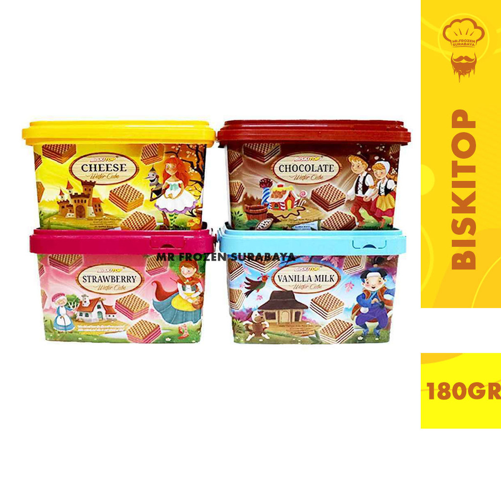 

Biskitop Wafer Cube Denex Wafer Stick 180 g Aneka Rasa Strawberry Coklat Vanilla Chhese